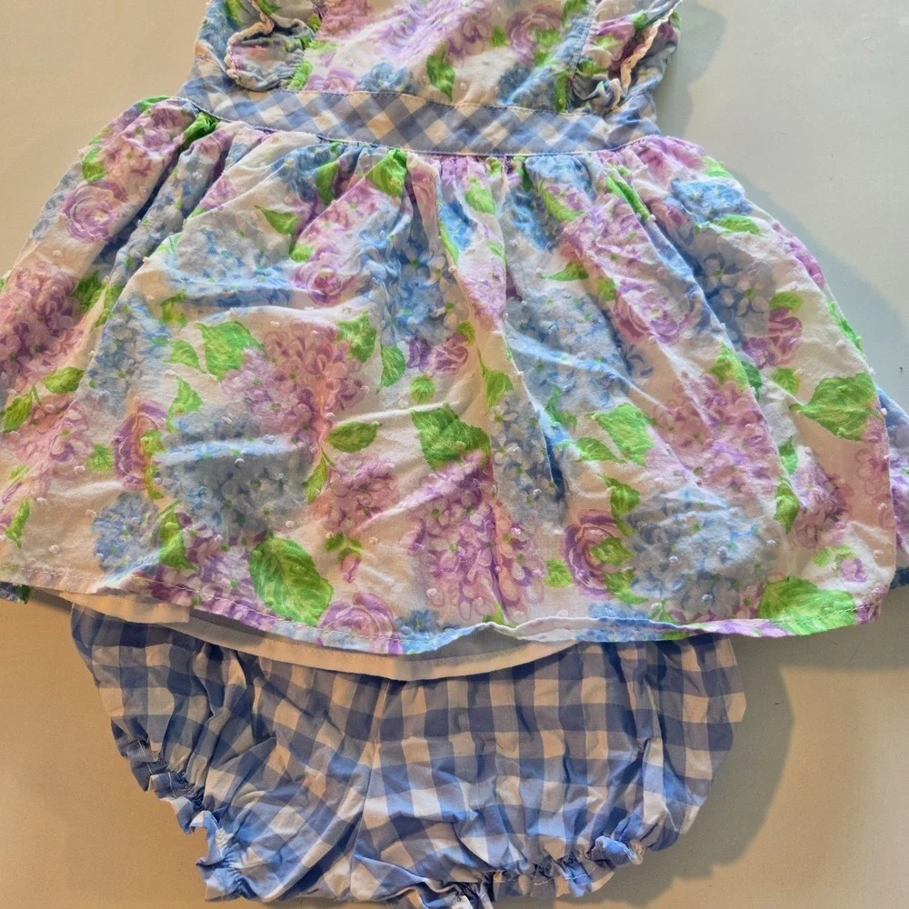Tommy Bahama Hydrangea Dress with Bloomers for‎ 18 months Floral Print